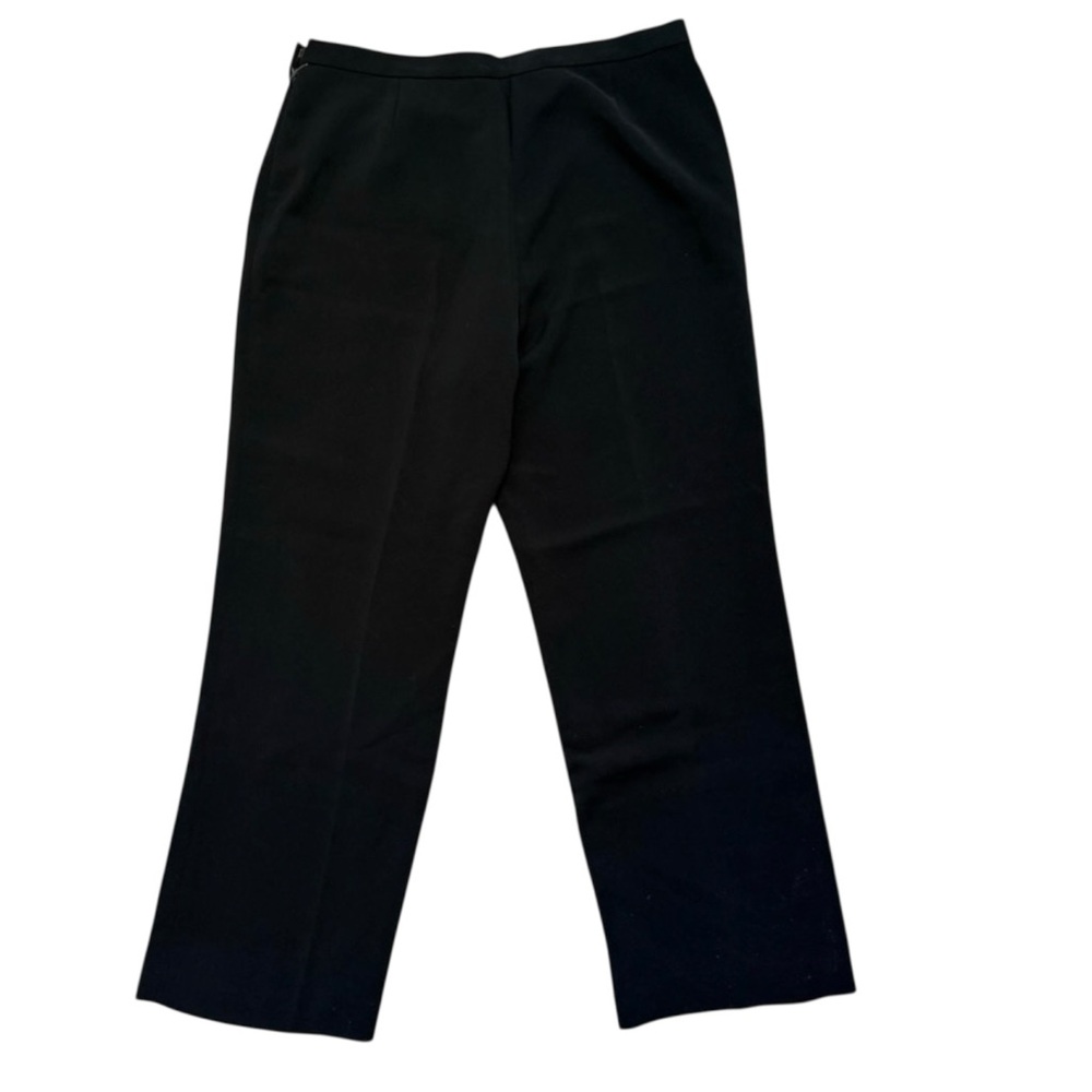 Le Suit Black Dress Pants Slacks Lined Side Zip - Size 12P NWOT